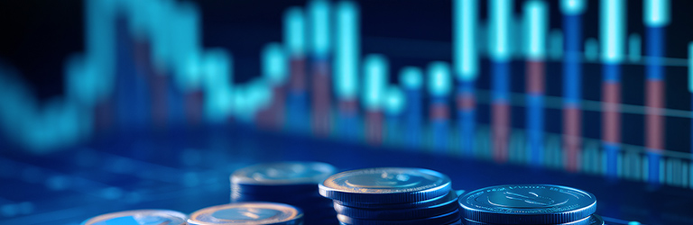 Coins and Chart